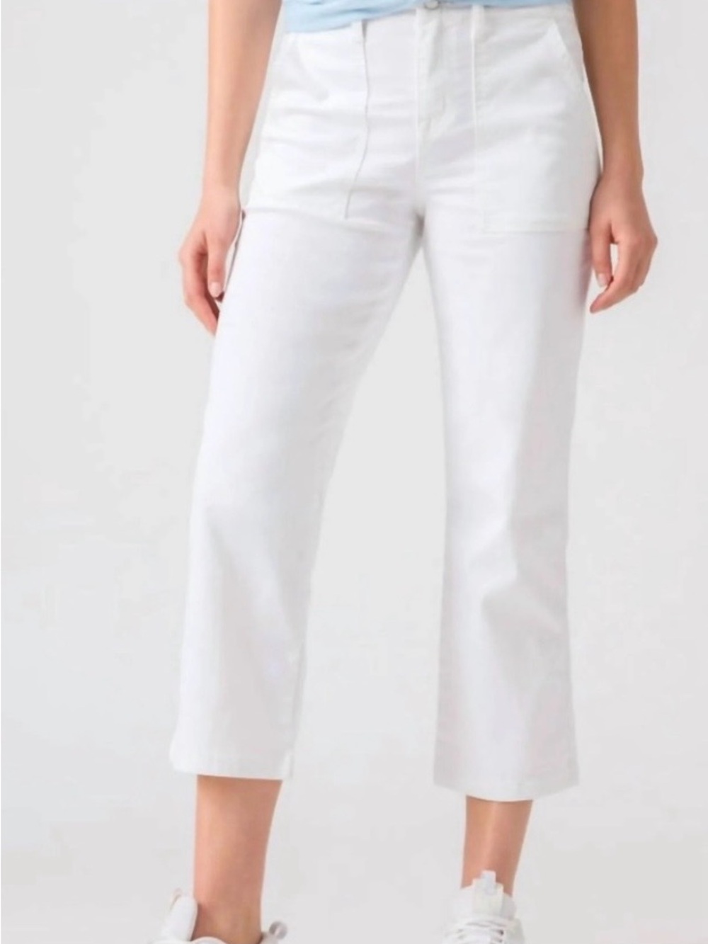 Sanctuary White Crop Boot Leg Pant